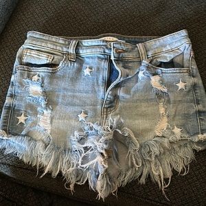 Star Spangled Jean Shorts